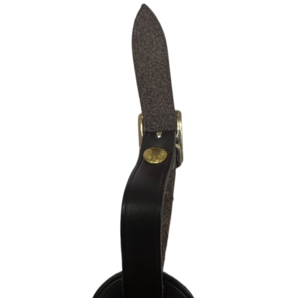 LOUIS VUITTON AUTHENTIC LEATHER CHOCOLATE BROWN  LUGGAGE TAG  EUC - Picture 4 of 5